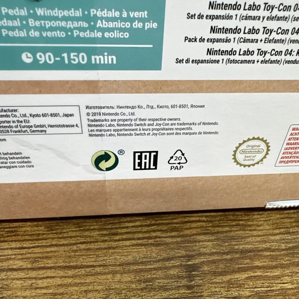 Nintendo Labo Toy-Con‎ 04: VR Kit - Expansion Set 1 – Camera + Elephant NEW